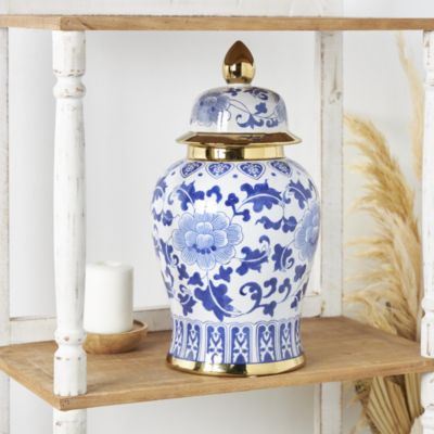 Transitional Ceramic Decorative Jars