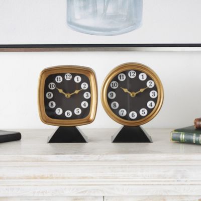 Modern Metal Clock - Set of 2