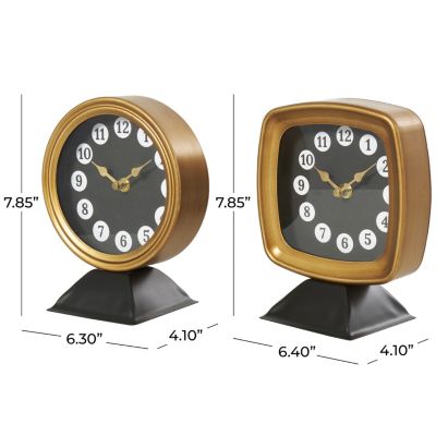 Modern Metal Clock - Set of 2