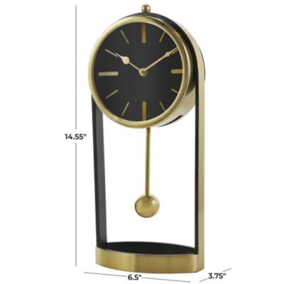 Contemporary Aluminum Metal Clock