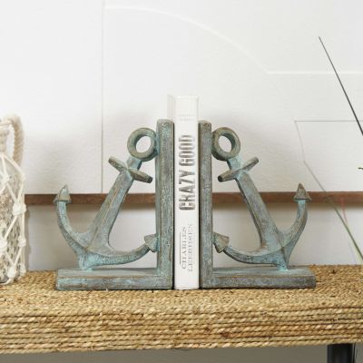 Nautical Polystone Bookends - Set of 2