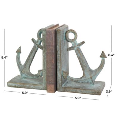 Nautical Polystone Bookends - Set of 2