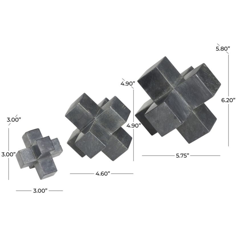 Modern Marble Sculpture - Set of 3