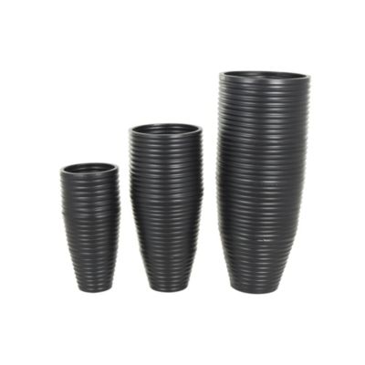 Modern Metal Vase - Set of 3