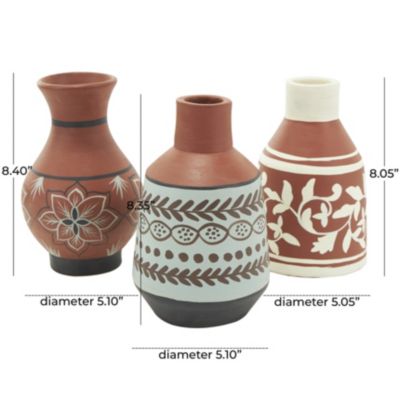 Tuscan Ceramic Vase - Set of 3