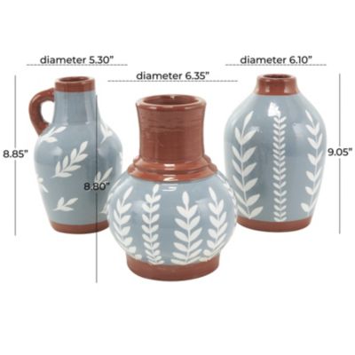 Tuscan Ceramic Vase - Set of 3