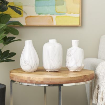 Transitional Ceramic Vase - Set of 3