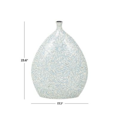 Contemporary Mother of Pearl Shell Vase