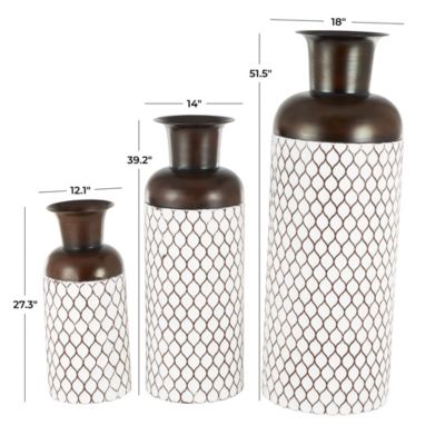 Farmhouse Metal Vase - Set of 3