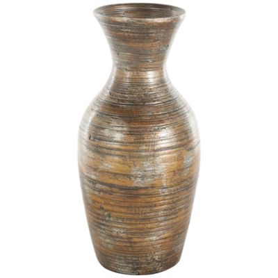 Bohemian Bamboo Wood Vase