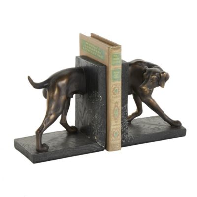 Traditional Polystone Bookends - Set of 2