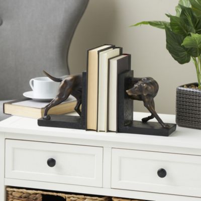 Traditional Polystone Bookends - Set of 2