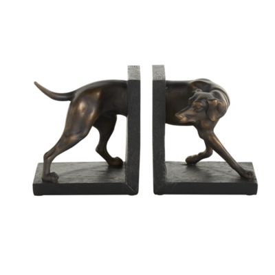 Traditional Polystone Bookends - Set of 2