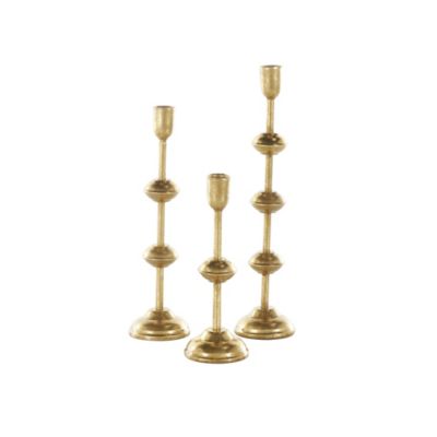 Contemporary Metal Candle Holder - Set of 3