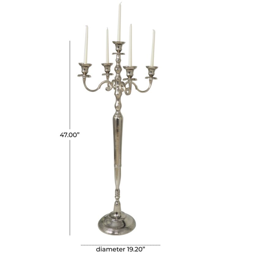 Traditional Aluminum Metal Candelabra