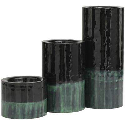 Modern Metal Candle Holder - Set of 3