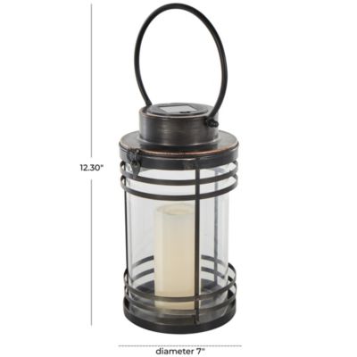 Industrial Metal Candle Lantern