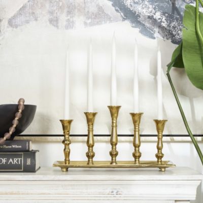 Traditional Aluminum Metal Candelabra