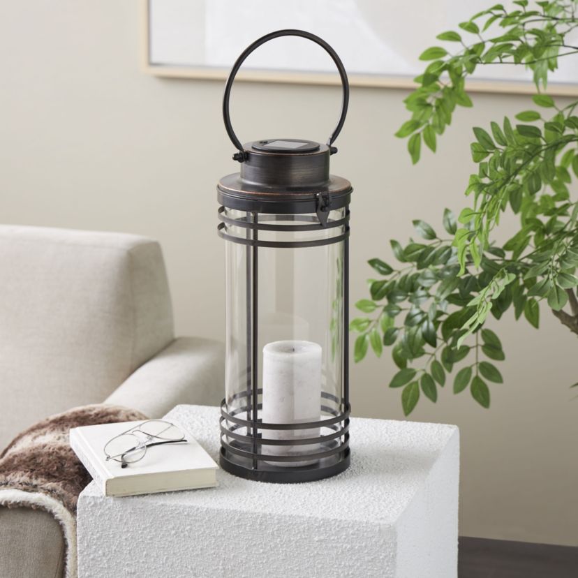 Industrial Metal Candle Lantern