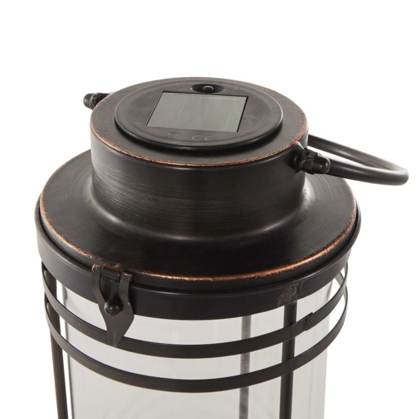 Industrial Metal Candle Lantern