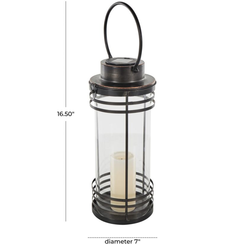 Industrial Metal Candle Lantern