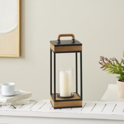 Industrial Metal Candle Lantern