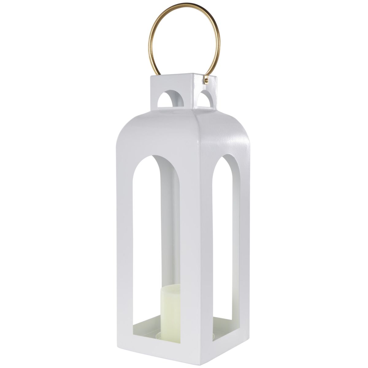 Transitional Metal Candle Lantern