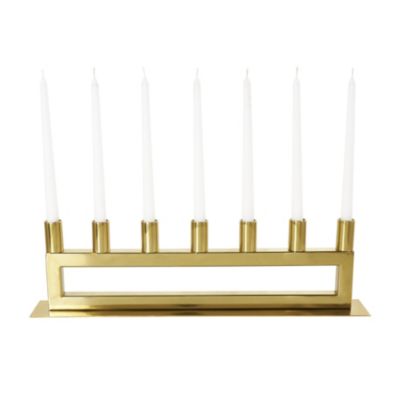 Glam Stainless Steel Metal Candelabra