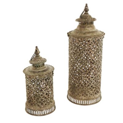 Rustic Metal Candle Lantern