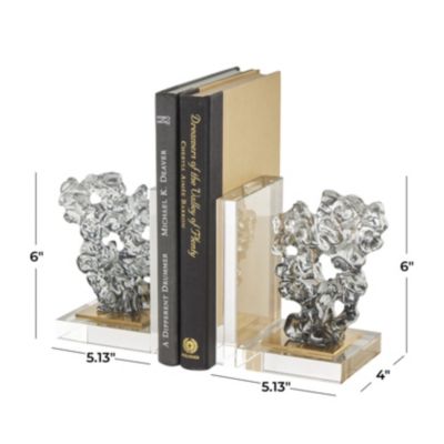 Contemporary Glass Bookends