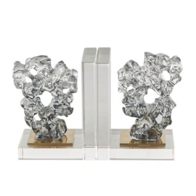 Contemporary Glass Bookends