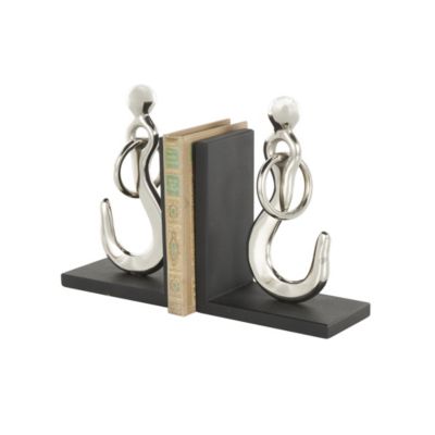 Nautical Aluminum Metal Bookends - Set of 2