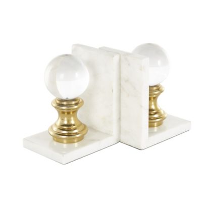 Contemporary Marble Bookends - Set of 2