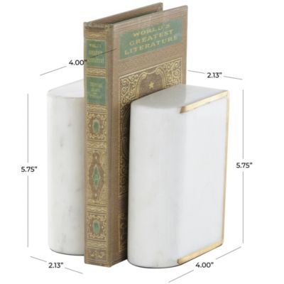 Glam Marble Bookends - Set of 2