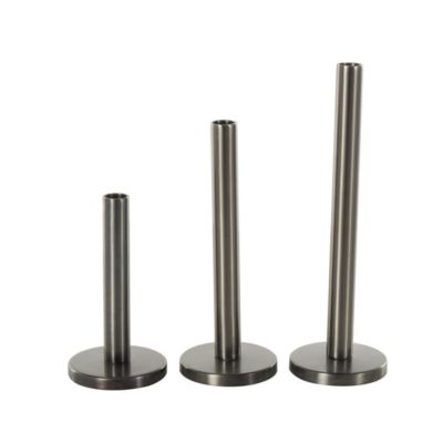 Glam Stainless Steel Metal Candle Holder - Set of 3