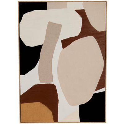 Monroe Lane Contemporary Wood Framed Wall Art, Brown