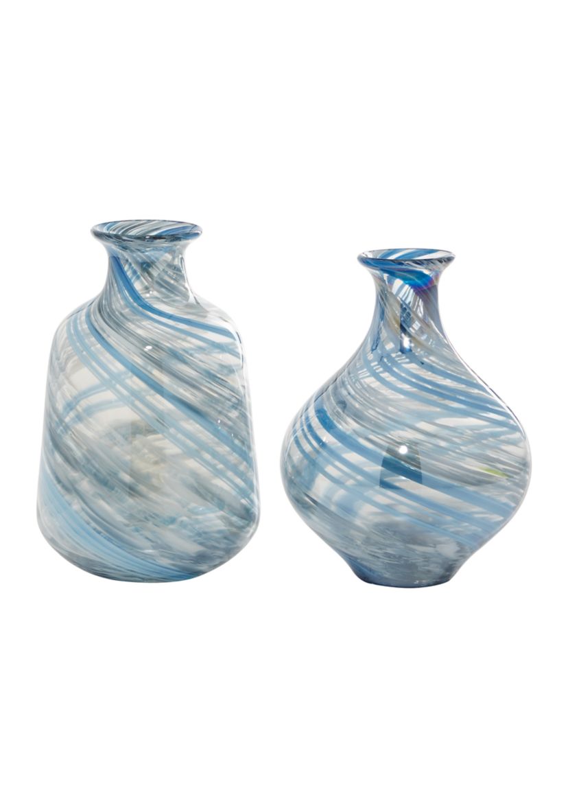 Contemporary Glass Vase - Set of 2
