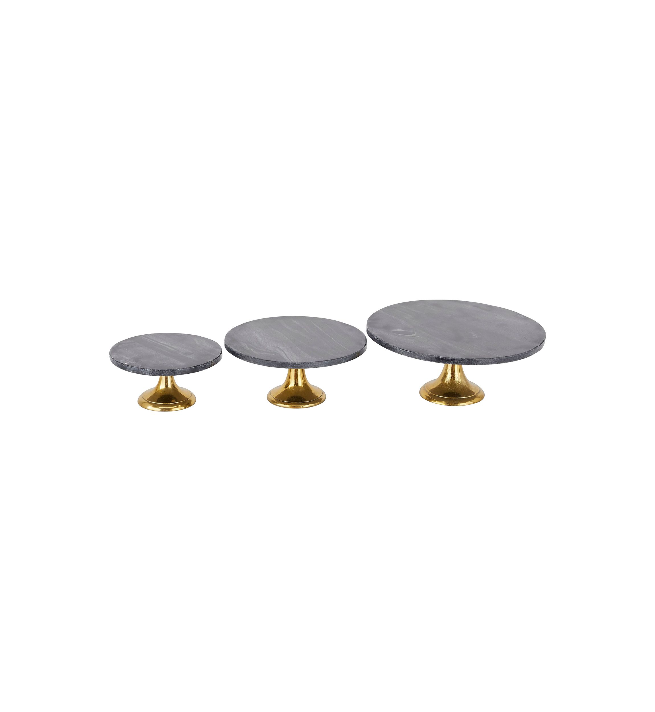 Glam Aluminum Metal Cake Stand - Set of 3