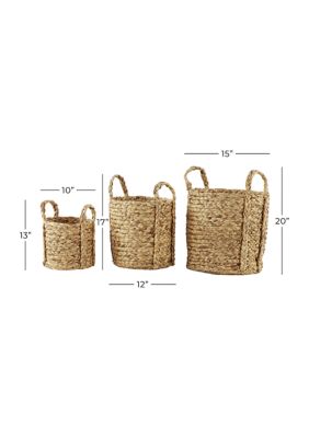 Coastal Seagrass Storage Basket - Set of 3