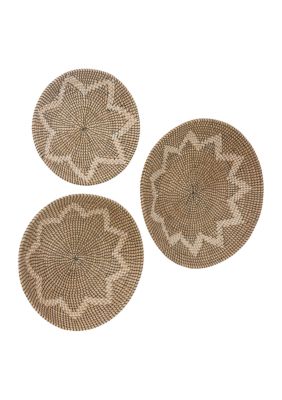 Bohemian Seagrass Wall Decor - Set of 3