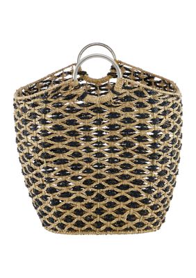 Bohemian Seagrass Storage Basket