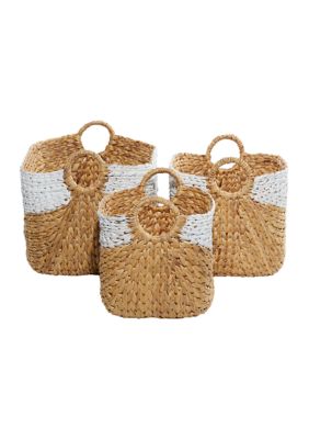 Bohemian Seagrass Storage Basket - Set of 3