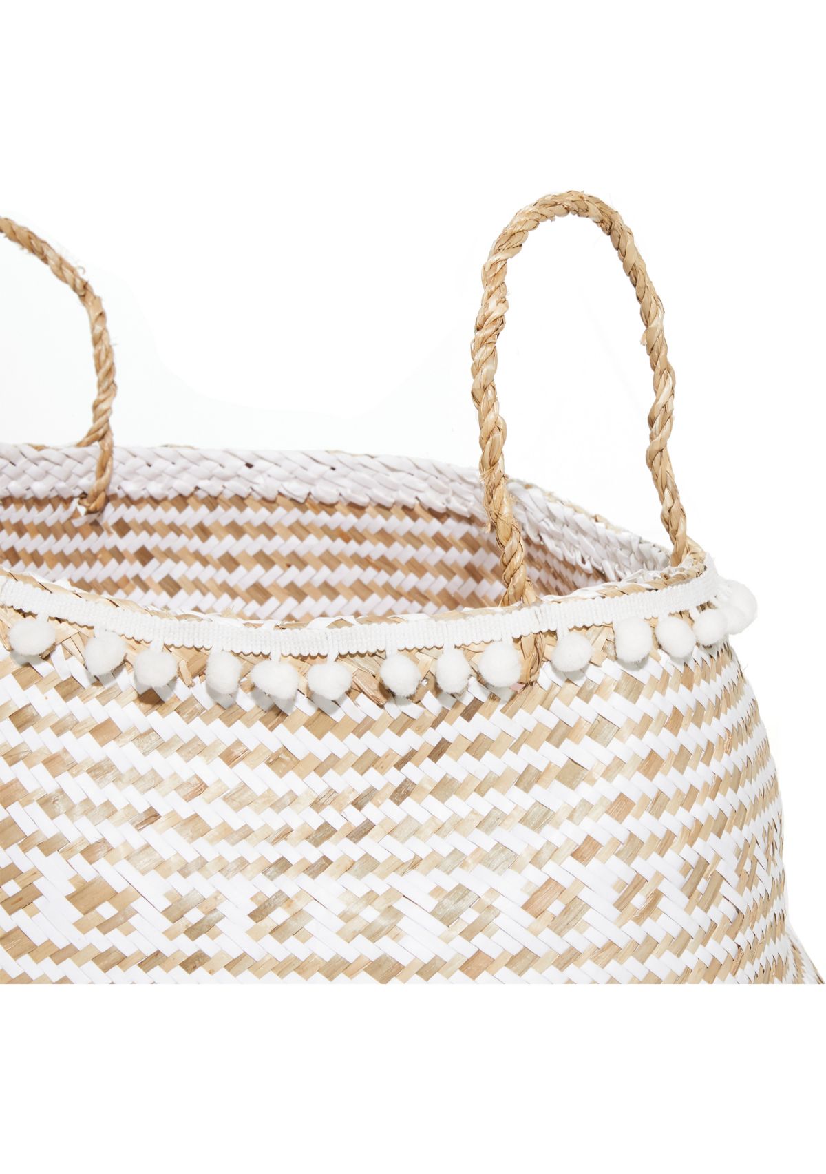 Bohemian Seagrass Storage Basket - Set of 2