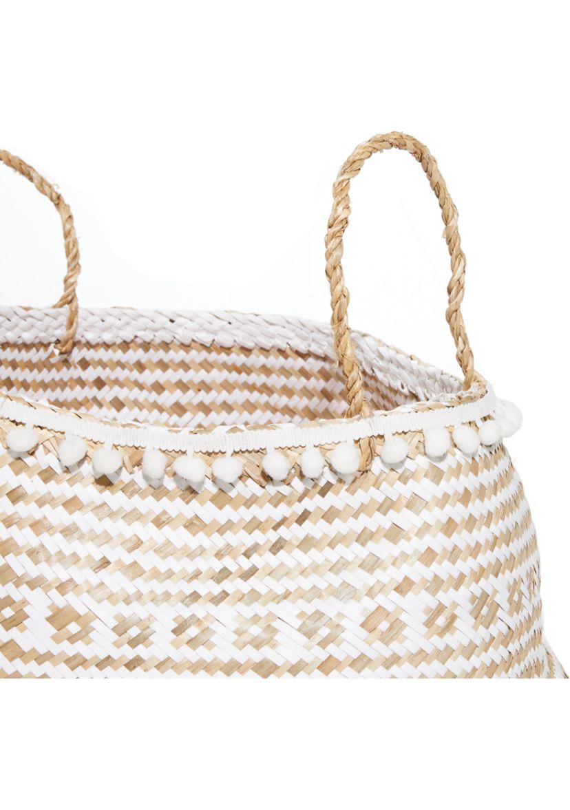 Bohemian Seagrass Storage Basket - Set of 2