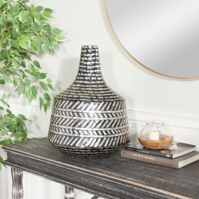 Contemporary Mother of Pearl Shell Vase