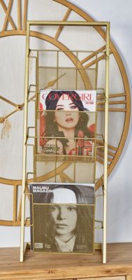 Contemporary Metal Magazine Holder