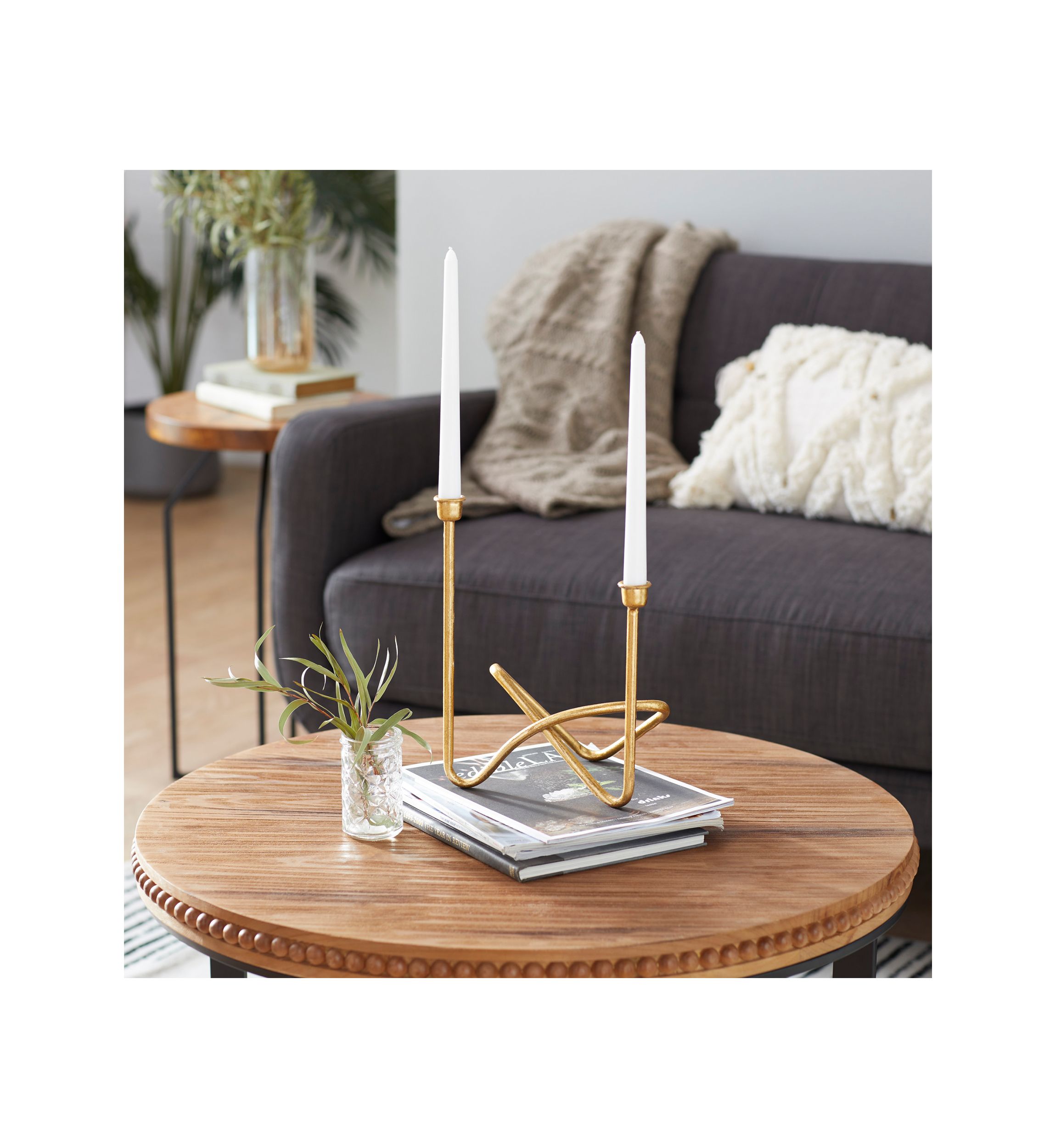 Contemporary Metal Candelabra