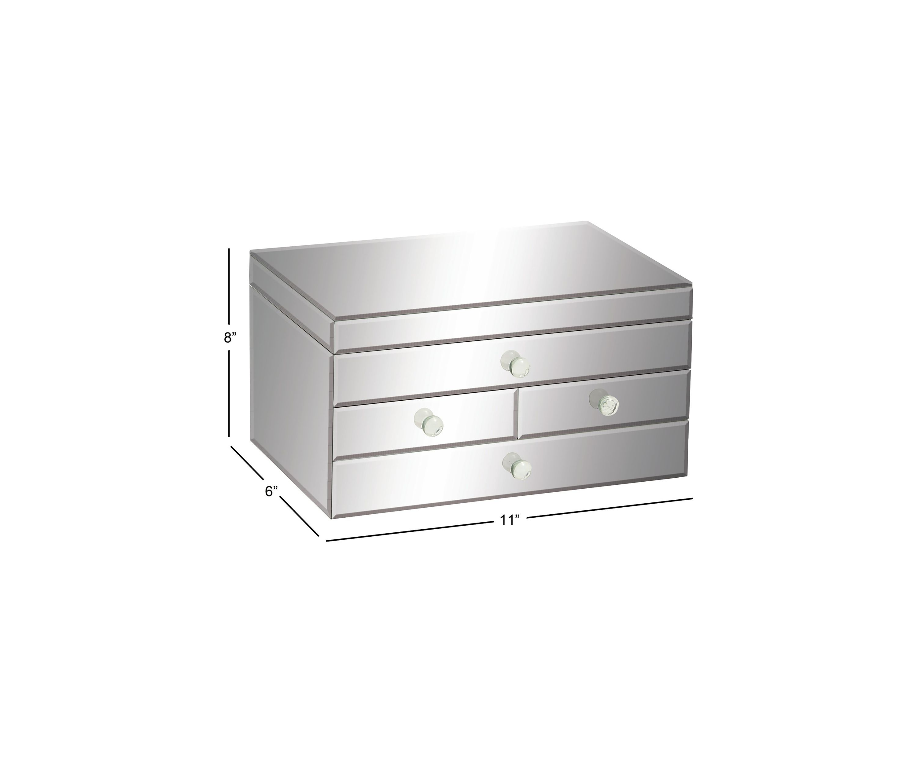 Glam Glass Jewelry Box