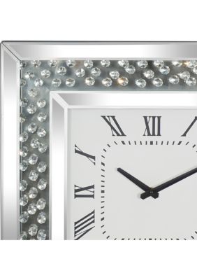 Glam Wooden Wall Clock