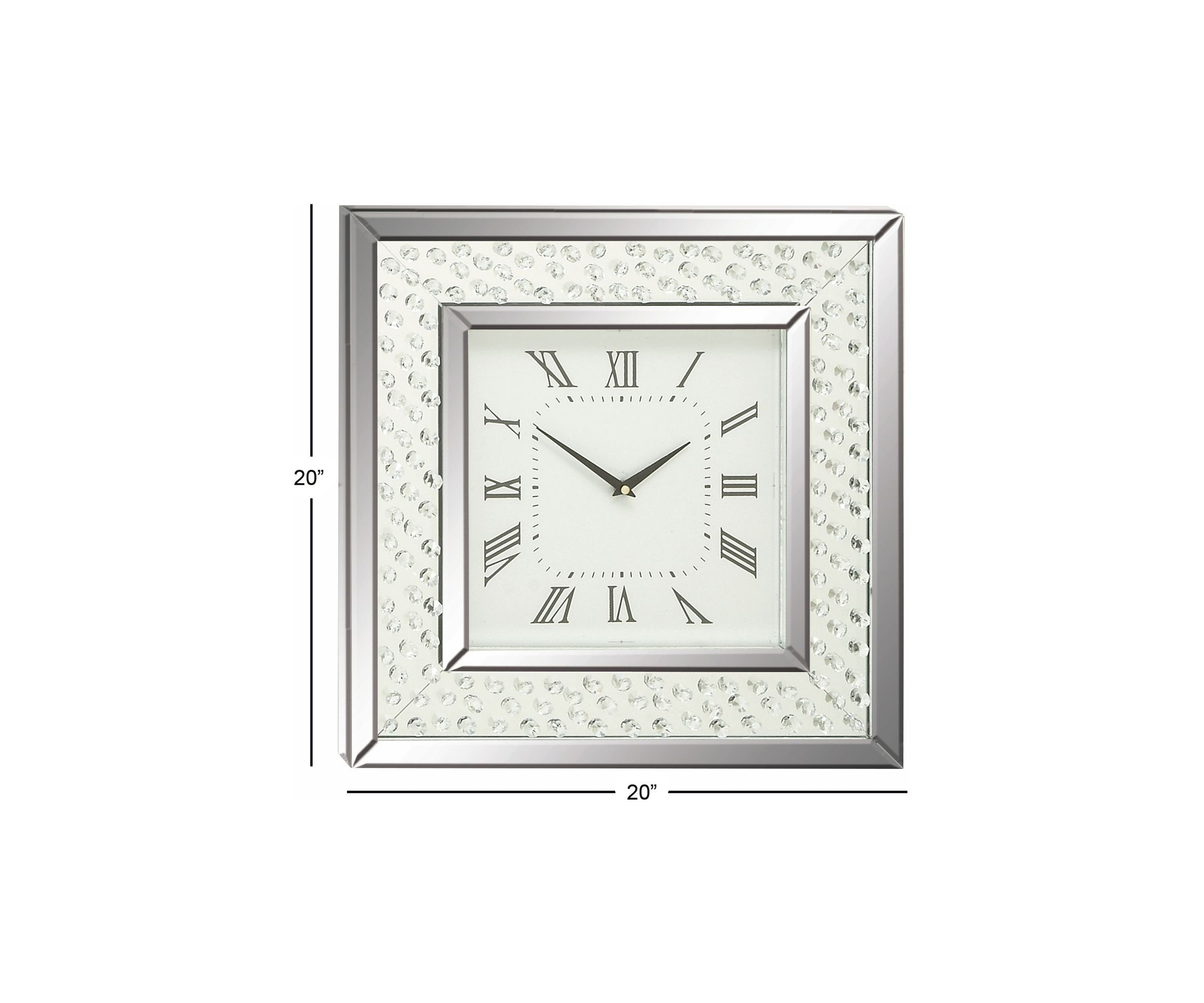 Glam Wooden Wall Clock